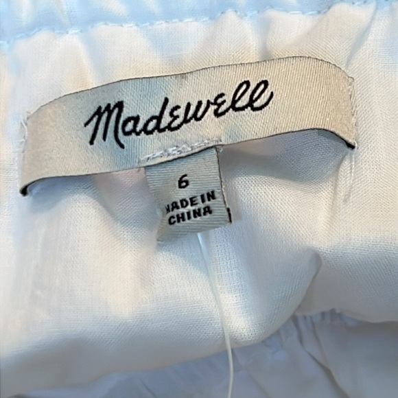 NWT Madewell Embroidered Tank Midi Dress White 6 - Picture 2 of 10